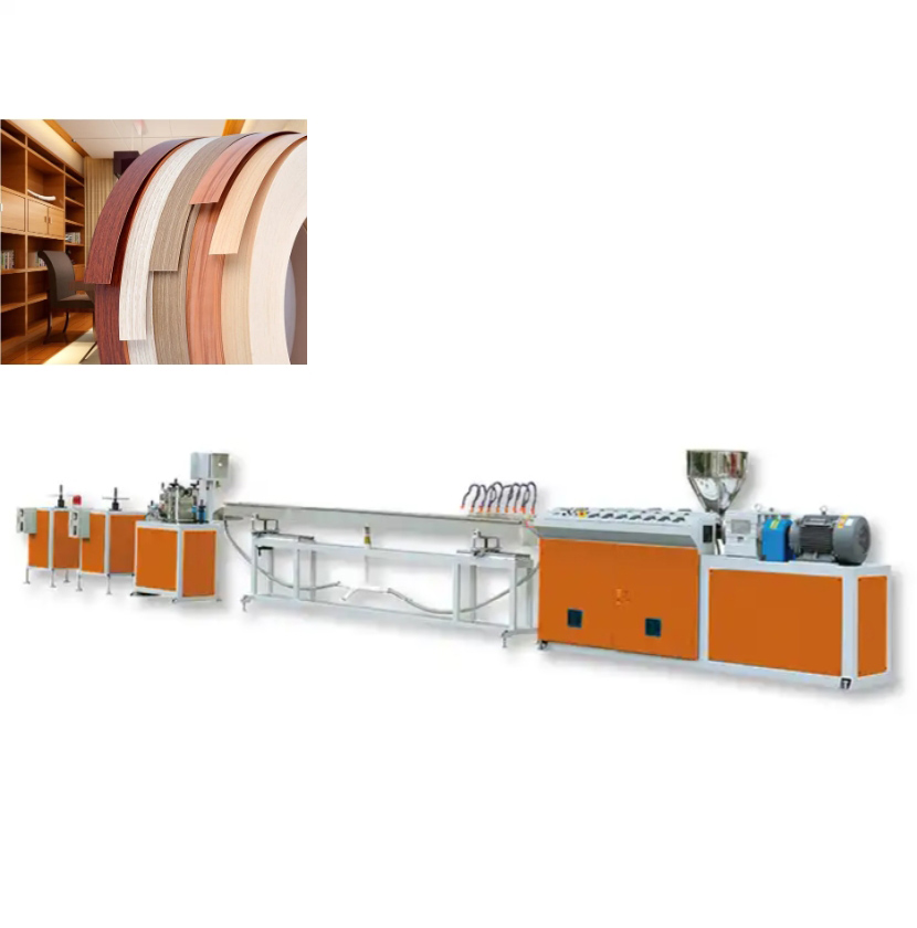 PVC edge banding ထုတ်လုပ်မှုလိုင်း pvc edge banding machine banding extrusion line